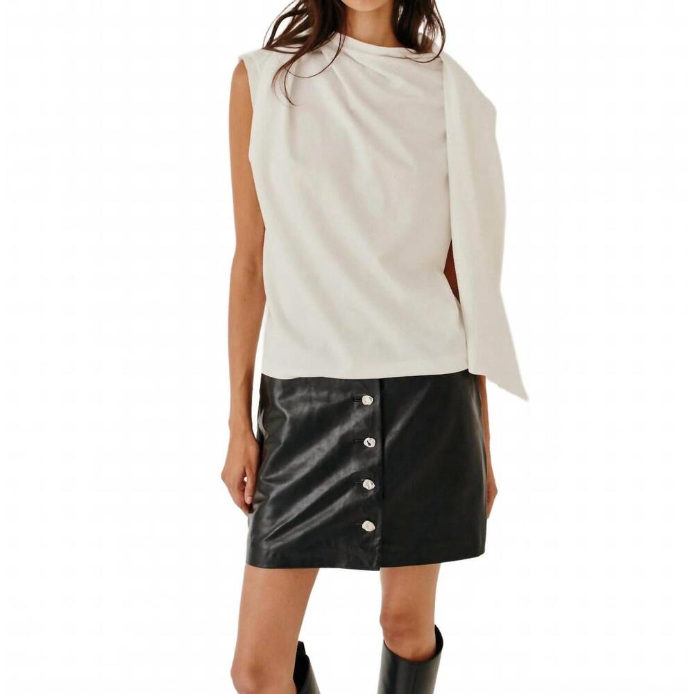NEW THE GARMENT scarf tee in white